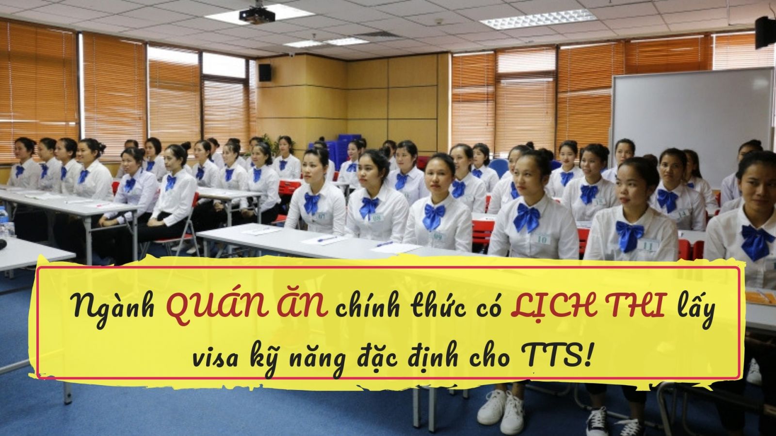 Ngành quán ăn CHÍNH THỨC có lịch thi lấy visa kỹ năng đặc định cho TTS!